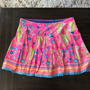 Lilly Pulitzer skirt with shorts underneath EUC